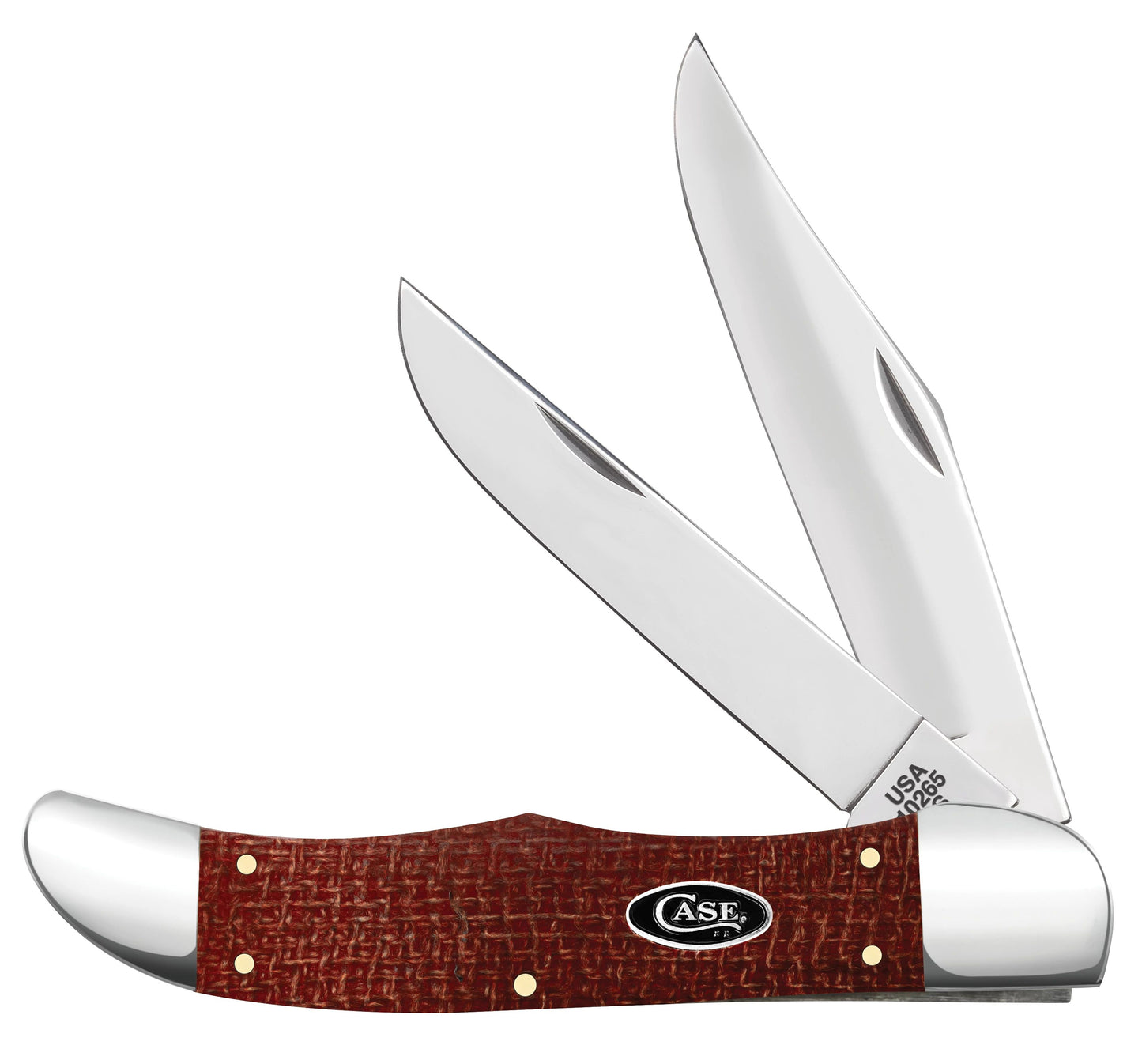 12274 RED BURLAP MICARTA FOLDING HUNTER