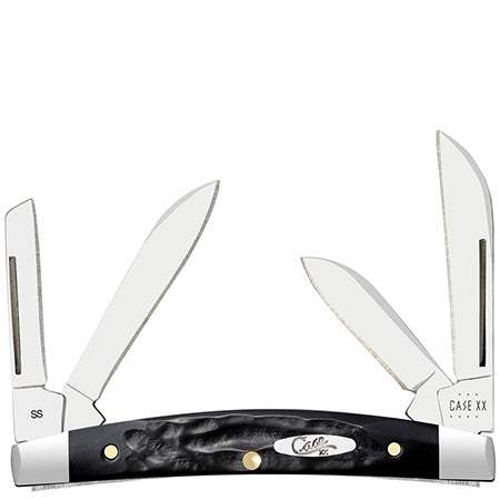 Jigged Rough Black Synthetic- Small Congress 18238