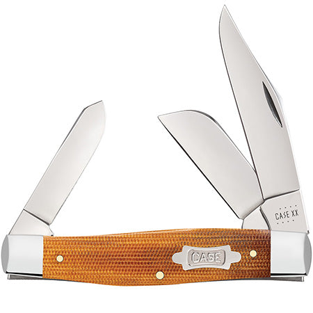 Natural Canvas Micarta- Large Stockman 23693