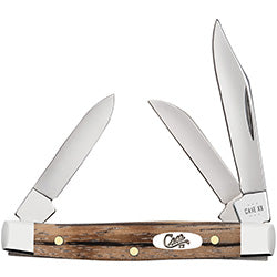 Smooth Natural Zebrawood Small Stockman 25144