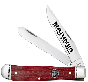 USMC Smooth Red G-10 Trapper 13197
