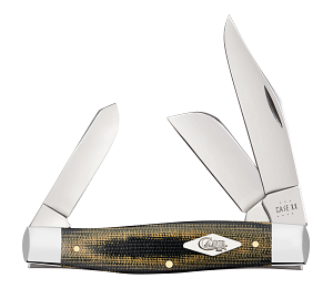 Green and Black Micarta Large Stockman 23476