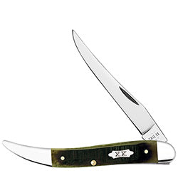 Olive Green Bone Sawcut Jig Medium Texas Toothpick 39235