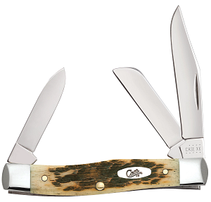 Peach Seed Jig Amber Bone Medium Stockman 00079