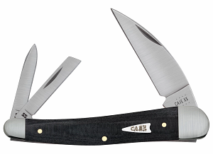 Smooth Black Micarta Seahorse Whittler 27733 *