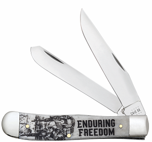 Enduring Freedom Embellished Smooth Natural Bone Trapper 50955